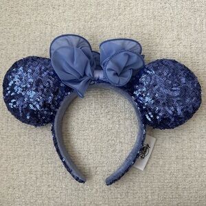 Purple Sequin Ruffle Minnie Ears